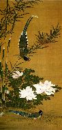 衛藤勝夷《花鳥図》左