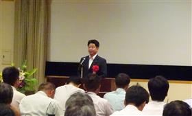 来賓挨拶（早田県議会農林水産常任委員会委員長）の画像