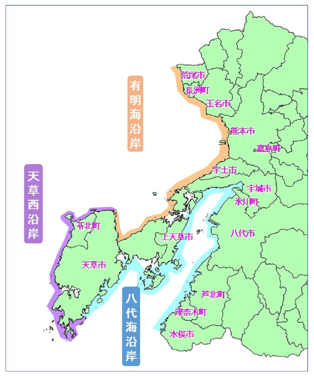 沿岸位置図