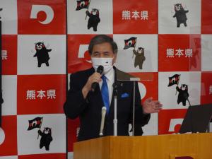説明する蒲島知事の写真