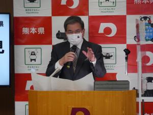 蒲島知事の写真