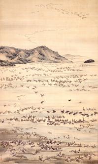 森徹山《群鳥図》江戸時代後期（19世紀）当館蔵 