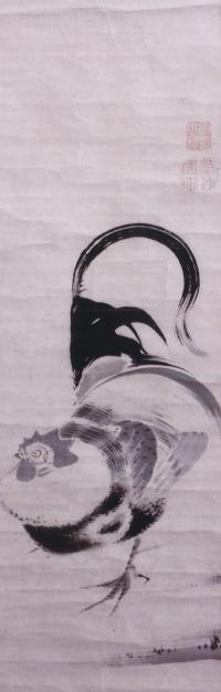伊藤若冲《鶏図》江戸時代中期(18世紀) 当館蔵