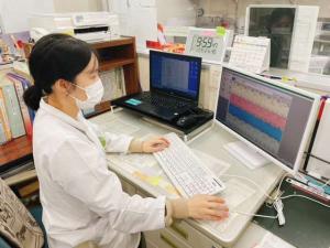 作業を行う様子