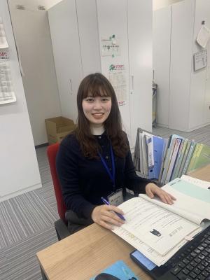 正面を向いている様子
