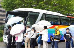 集合、乗車