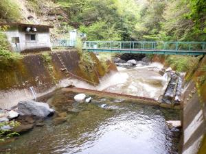 取水堰の写真です。