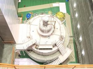 市房第一発電所の発電機です。