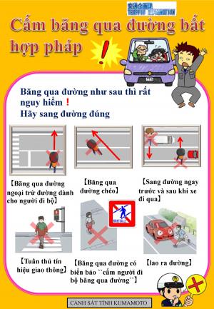 Cấm băng qua đường bất hợp pháp