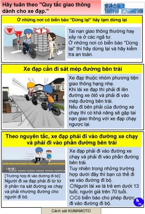 Hãy tuân theo ’’Quy tắc giao thông dành cho xe đạp.’’