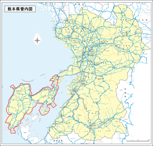 熊本県管内図