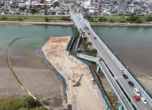撤去前の現地写真（航空写真）