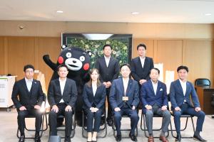 パリ２０２４オリンピック　フェンシング日本代表　菊池小巻選手による知事表敬