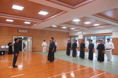 訓練開始式の様子