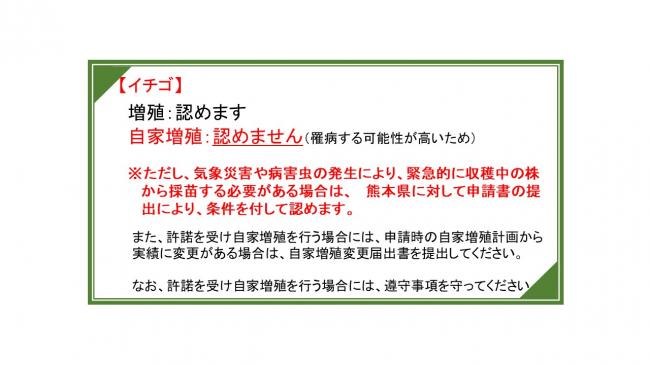 いちご許諾方針