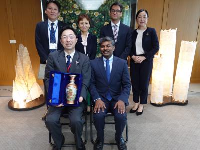 ラムクマール在福岡インド総領事　知事表敬